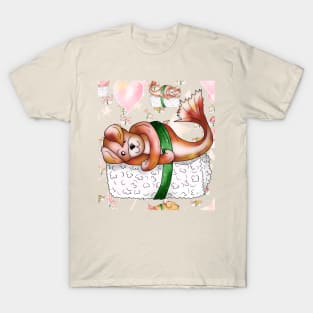 cute nigiri dogfish sushi T-Shirt